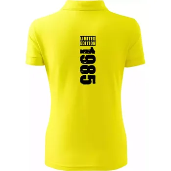 Limited edition 1985 pruh - Polokošile dámská Pique Polo - L ( Citrónová )