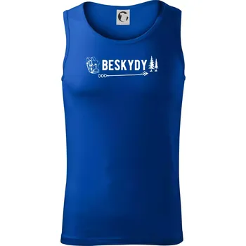 Beskydy nápis - Tílko pánské Core - S ( Královská modrá )