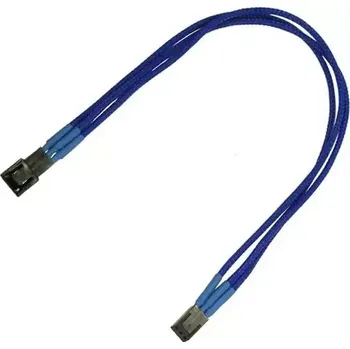 Napájecí kabel Nanoxia NX3PV3EB prodlužovací kabel 3-pin Molex 30cm modrá (NX3PV3EB)