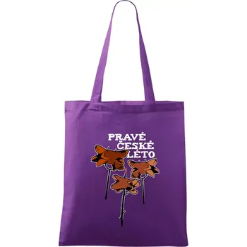 Pravé české léto - Taška bavlněná - 42 x 38 cm ( Fialová )