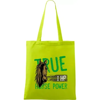 True Horse Power 1 HP - Taška bavlněná - 42 x 38 cm ( Limetková )