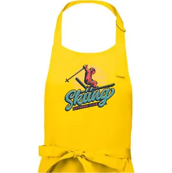 Kuchyňská zástěra Skiing winter extreme cup - Dámská zástěra na vaření - Univerzální velikost ( Žlutá )
