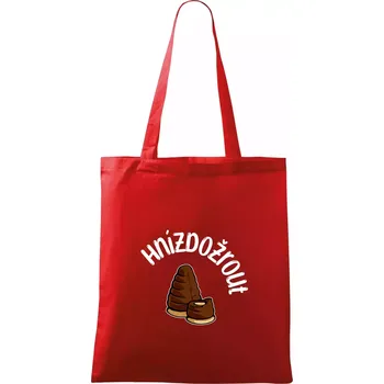 Hnízdožrout - Taška bavlněná - 42 x 38 cm ( Červená )
