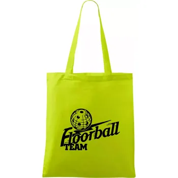 Florbal team - Taška bavlněná - 42 x 38 cm ( Limetková )