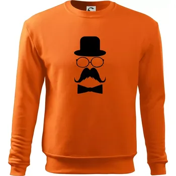 Pánská mikina Mustache pán - Mikina Essential pánská - XL ( Oranžová )