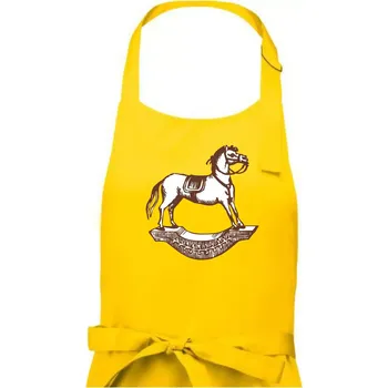 Kuchyňská zástěra Houpací kůň - Pánská zástěra na vaření - Univerzální velikost ( Žlutá )
