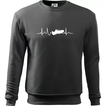 Chlapecké tričko Ekg fotbal kopačka - Mikina Essential dětská - 158 cm/12 let ( Tmavá břidlice (šedá se zeleným nádechem) )