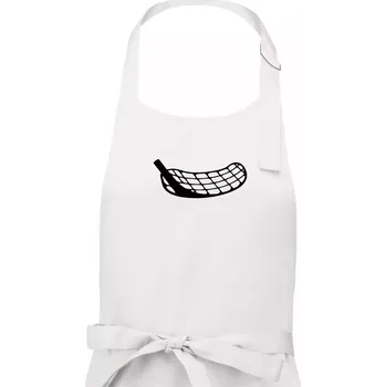 Kuchyňská zástěra Florbalová čepel - Pánská zástěra na vaření - Univerzální velikost ( Bílá )