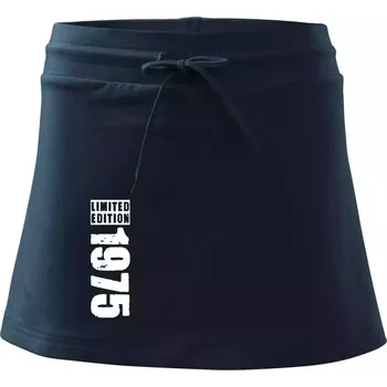 Dámské oblečení Limited edition 1975 pruh - Sportovní sukně - two in one - M ( Námořní modrá (velmi tmavá - téměř černá) )