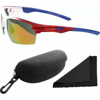 Sluneční brýle Polarized Brýle sluneční 255 - obroučky bílé - skla červeno-zlatá zrcadlová (56.040)