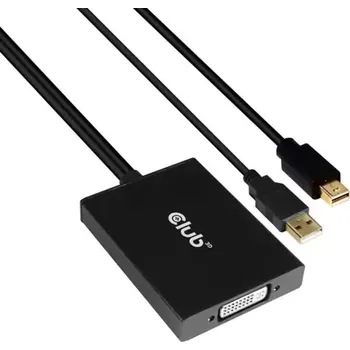Video kabel CLUB3D CAC-1130 aktivní redukce mini DisplayPort 1.2 na Dual Link DVI-D černá (CAC-1130)