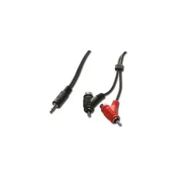 Audio kabel PremiumCord Kabel Jack 3.5mm-2xCINCH+2xCINCH M/M 2m (4016032226925)