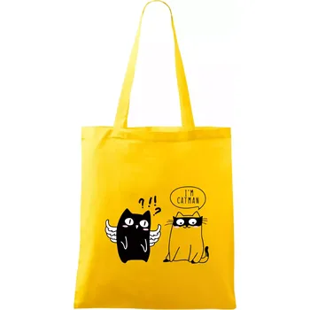 Catman - Taška bavlněná - 42 x 38 cm ( Žlutá )