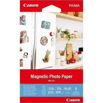 Pásek do tiskárny Canon magnetický fotopapír MG-101 - 10x15cm (4x6inch) - 5 listů (534858)