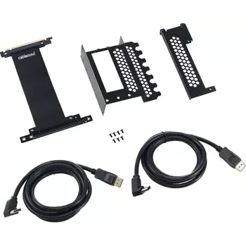 Kabel do PC CableMod Vertical PCI-e Bracket – 2 x DisplayPort černá (CM-VPB-2DK-R)