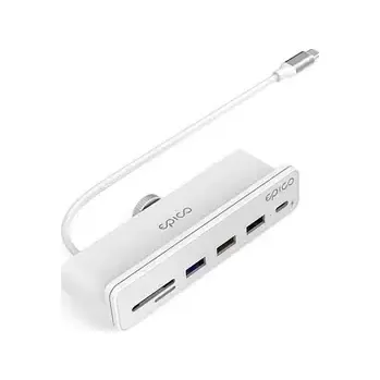 Notebook Epico USB-C 7in1 iMac Hub bílá (9915101100124)