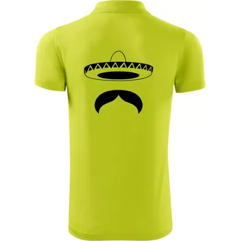 Pánská košile Mexican Mustache - Polokošile Victory sportovní (dresovina) - L ( Limetková )