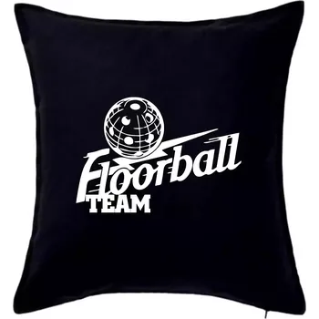 Polštář Florbal team - Polštář 50x50 - 50x50 - Pouze potah ( Černá )