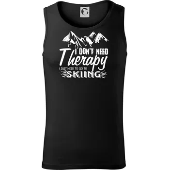 Pánské termoprádlo I dont need therapy - Skiing - Tílko pánské Core - 2XL ( Černá )