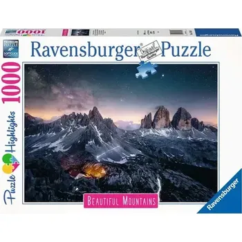 Puzzle Ravensburger Dechberoucí hory Dolomitské věže Itálie (173181)