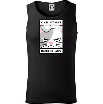 Pánské termoprádlo Christmas makes me happy - Tílko pánské Core - L ( Černá )