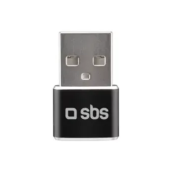 Datový kabel SBS Adaptér USB samec - USB-C samica černá (TEADAPTUSBTC)