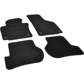 autokoberec Aroso 720512 Autokoberce textilní přesné černé - černé obšití - Škoda Octavia II (Typ 1Z) (2004-2013) 4x oválná f (720512)