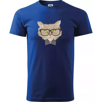 Pánské tričko Hipster mourek - Triko extra velké (5-8XL) - 7XL ( Královská modrá )