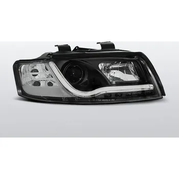 Přední světlomet Přední světla, AUDI A4, 2000-2004, LED TUBE LIGHTS ČERNÁ (57.LPAU88)