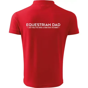 Pánská košile Equestrian dad - Polokošile pánská Pique Polo 203 - 3XL ( Červená )