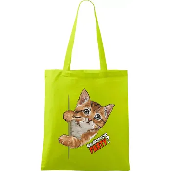 Řekl někdo slovo party - Taška bavlněná - 42 x 38 cm ( Limetková )