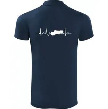 Pánská košile Ekg fotbal kopačka - Polokošile Victory sportovní (dresovina) - 3XL ( Námořní modrá (velmi tmavá - téměř černá) )