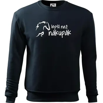 Chlapecké tričko Lepší než nákupák - Mikina Essential dětská - 158 cm/12 let ( Námořní modrá (velmi tmavá - téměř černá) )