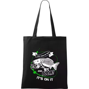 I Just hold My Rod - Taška bavlněná - 42 x 38 cm ( Černá )