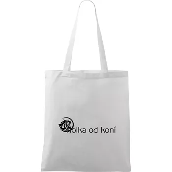 Holka od koní - Taška bavlněná - 42 x 38 cm ( Bílá )