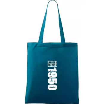 Limited edition 1950 pruh - Taška bavlněná - 42 x 38 cm ( Petrolejová )