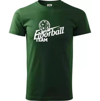 Pánské tričko Florbal team - Triko extra velké (5-8XL) - 8XL ( Lahvově zelená )