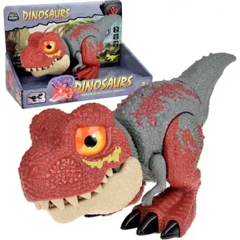 Figurka Pohyblivý dinosaurus Tyranosaurus Rex + zvuk, světlo, červený