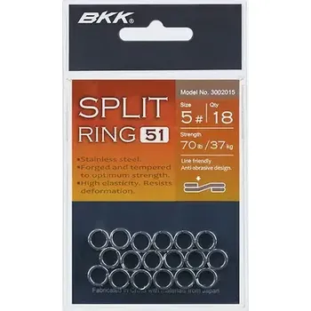 BKK Kroužek Split Ring-51 Velikost 2 18kg 18ks (D-SP-1011)