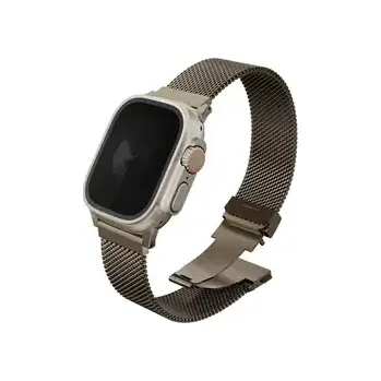 Řemínek na hodinky UNIQ DANTE PRO řemínek pro Apple Watch 49 46 45 44 mm - EMBER GOLD (zlatá) (8886463692271)