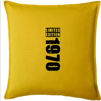Polštář Limited edition 1970 pruh - Polštář 50x50 - 50x50 - Pouze potah ( Žlutá )