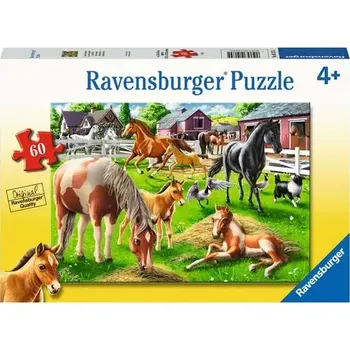 Puzzle Ravensburger Šťastní koně (051755)