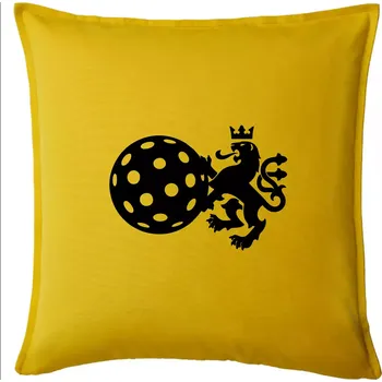 Polštář Český lev florbal - Polštář 50x50 - 50x50 - Pouze potah ( Žlutá )