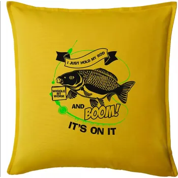Polštář I Just hold My Rod - Polštář 50x50 - 50x50 - Pouze potah ( Žlutá )