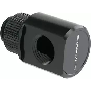 Instalatérský materiál Barrow G1/4 (M-F) spojka - 90° koleno (FBWT90-MR) černá (FBWT90-MR b)