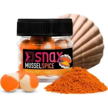Boilies Delphin Pop-Up D SNAX POP Mušle-Koření 20g 12mm (101003509)