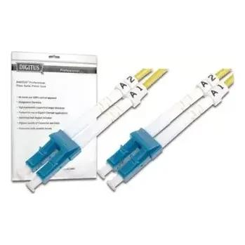 Síťový kabel Digitus Fiber Optic Patch, LC to LC,Singlemode 09/125 µ, Duplex, 1m (DK-2933-01)