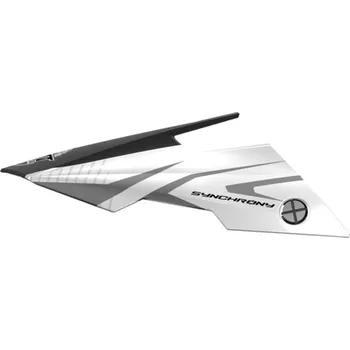 Příslušenství k helmě na motorku MT Helmets Kšilt pro přilby Synchrony Steel černý/bílý/šedý