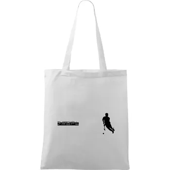 Floorball sport - Taška bavlněná - 42 x 38 cm ( Bílá )