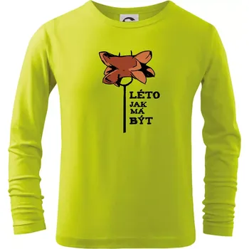 Dětská móda Léto jak má být - Triko dětské Long Sleeve - 158 cm/12 let ( Limetková )